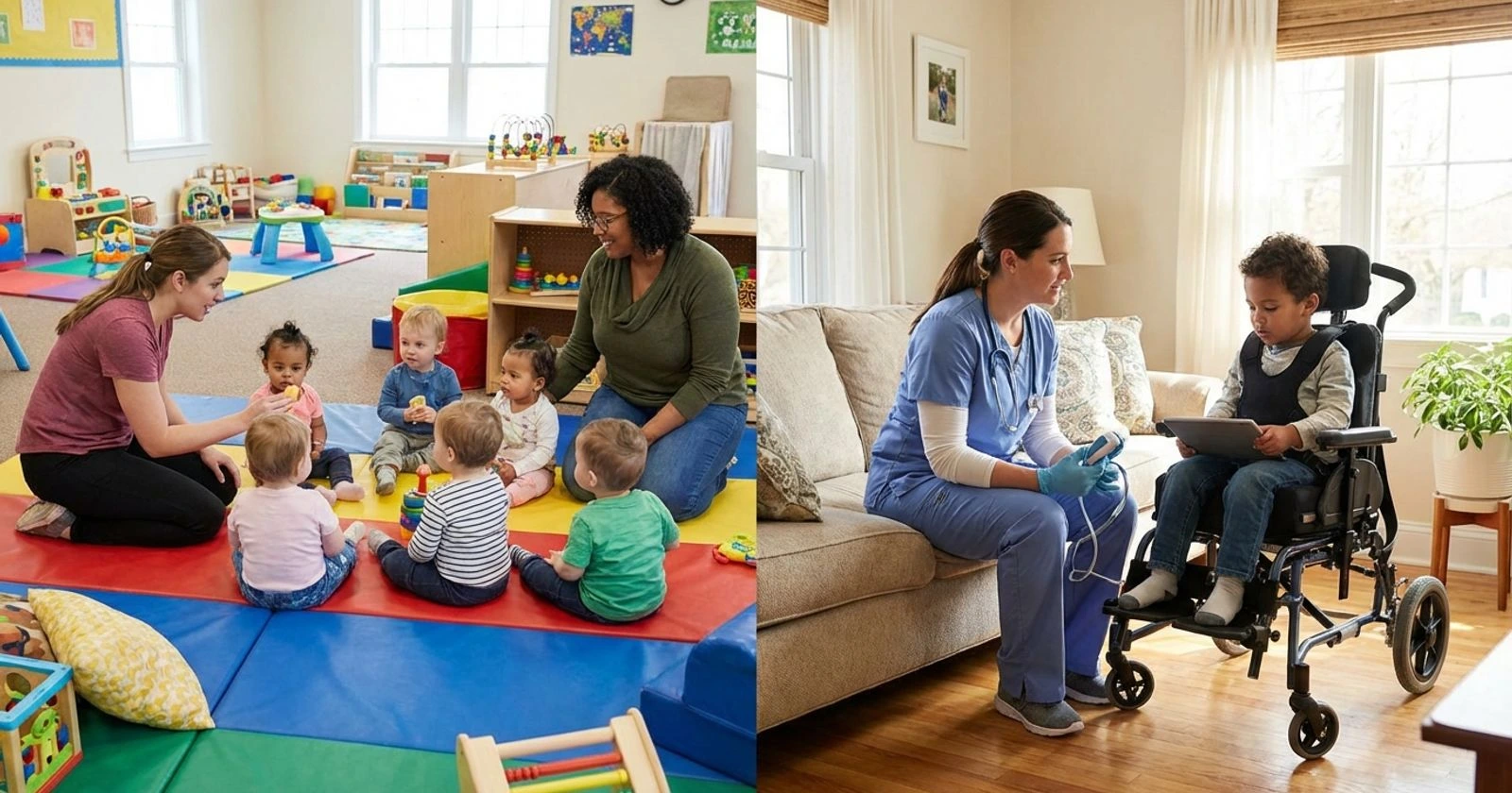 Pediatric Daycare vs In-Home Nursing