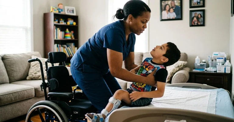 Safe Lifting Techniques for a Disabled Child